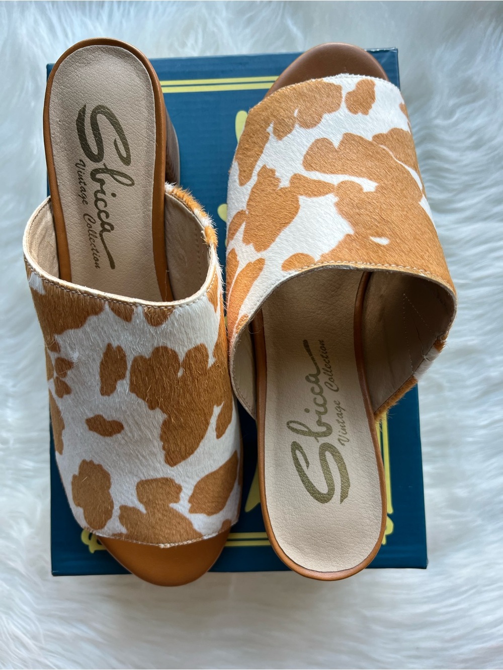 Sbicca Women's Richwood Sandal Calf Fur Mule Slides Size 8 - Picture 10 of 12